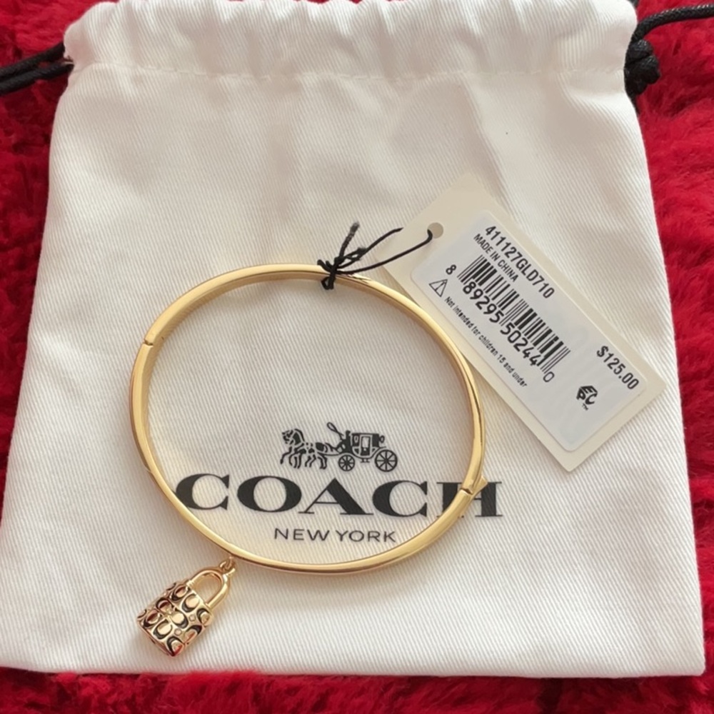 Coach Gold Bangle Bracelet